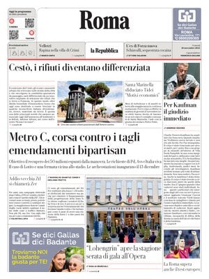 Prima Pagina "La Repubblica (Roma)"