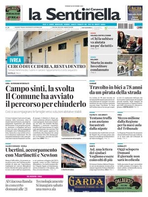 Prima Pagina "La Sentinella del Canavese"