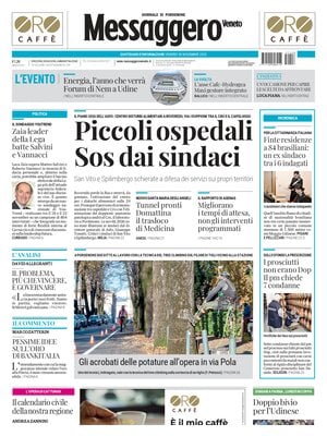 Prima Pagina "Messaggero Veneto (Pordenone)"