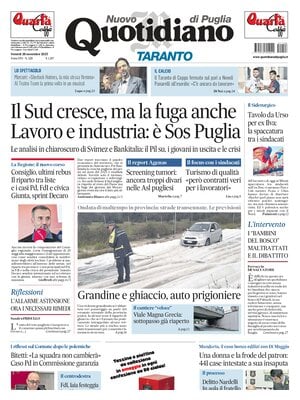 Prima Pagina "Nuovo Quotidiano di Puglia (Taranto)"