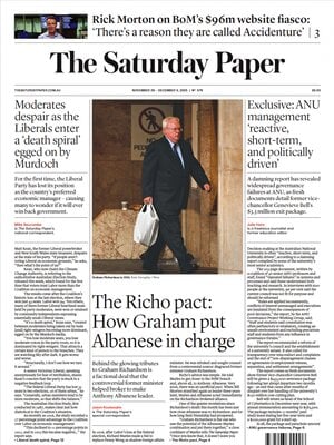 Prima Pagina "The Saturday Paper"