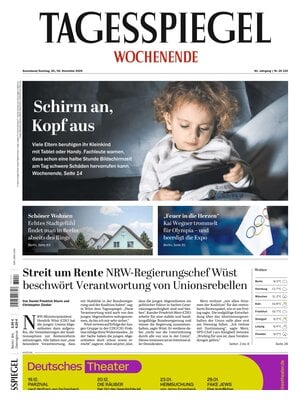 Prima Pagina "Der Tagesspiegel"