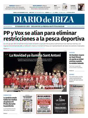 Prima Pagina "Diario de Ibiza"