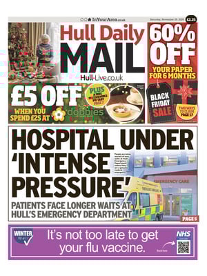 Prima Pagina "Hull Daily Mail"