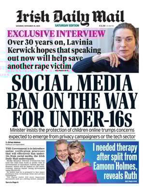 Prima Pagina "Irish Daily Mail"