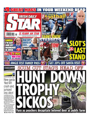 Prima Pagina "Irish Daily Star"