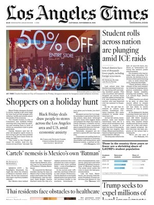 Prima Pagina "Los Angeles Times"