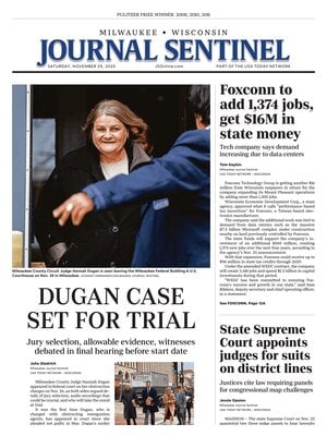 Prima Pagina "Milwaukee Journal Sentinel"