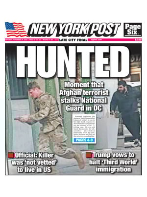 Prima Pagina "New York Post"