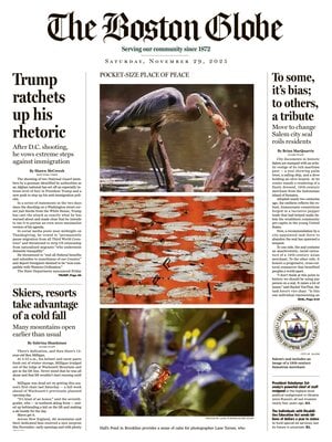 Prima Pagina "The Boston Globe"