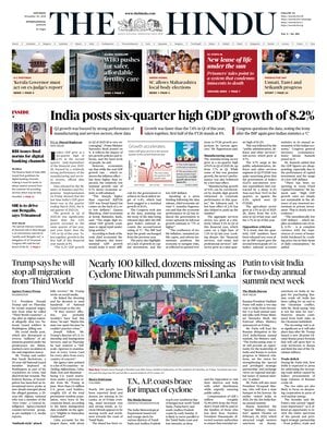 Prima Pagina "The Hindu"