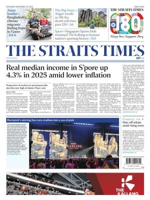 Prima Pagina "The Straits Times"