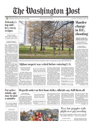 Prima Pagina "The Washington Post"