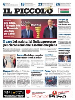 Prima Pagina "Il Piccolo (Alessandria)"