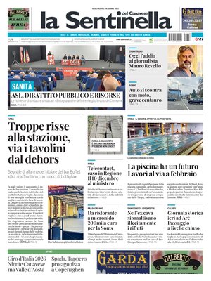 Prima Pagina "La Sentinella del Canavese"