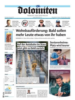 Prima Pagina "Dolomiten"