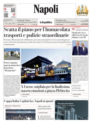 Prima Pagina "La Repubblica (Napoli)"