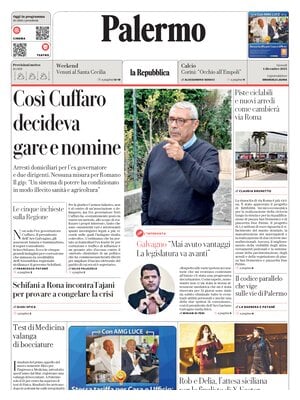 Prima Pagina "La Repubblica (Palermo)"