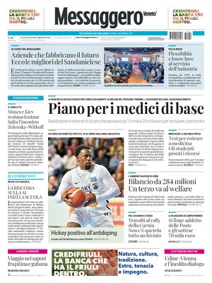 Prima Pagina "Messaggero Veneto (Gorizia)"