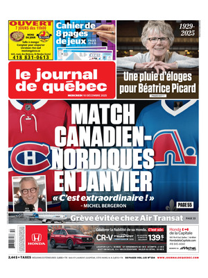 Prima Pagina "Le Journal de Québec"