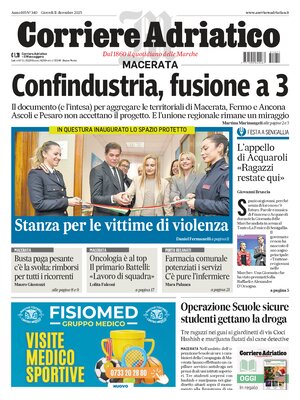 Prima Pagina "Corriere Adriatico (Macerata)"
