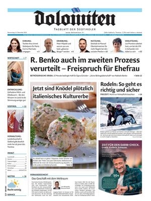 Prima Pagina "Dolomiten"
