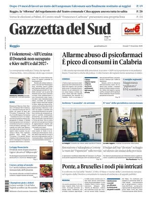 Prima Pagina "Gazzetta del Sud (Reggio Calabria)"