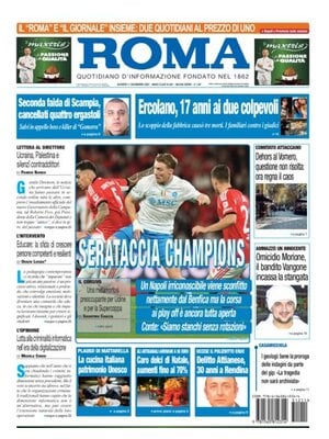 Prima Pagina "Il Roma (Quotidiano di Napoli)"