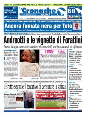 Prima Pagina "Le Cronache Lucane"