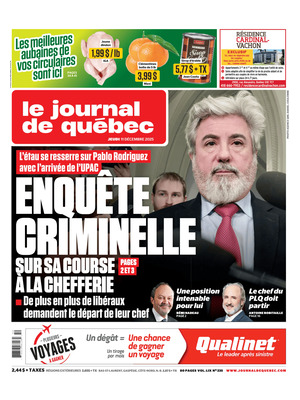 Prima Pagina "Le Journal de Québec"