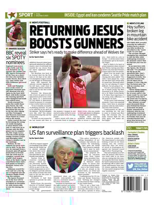 Prima Pagina "Morning Star Sport"