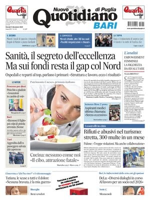 Prima Pagina "Nuovo Quotidiano di Puglia (Bari)"