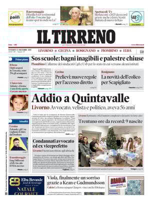 Il Tirreno (Livorno, Cecina, Rosignano, Piombino, Elba)