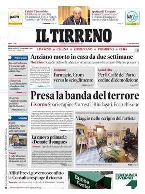 Il Tirreno (Livorno, Cecina, Rosignano, Piombino, Elba)