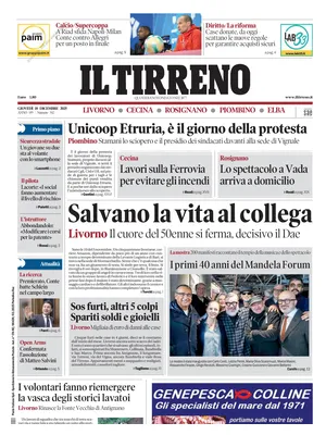 Il Tirreno (Livorno, Cecina, Rosignano, Piombino, Elba)