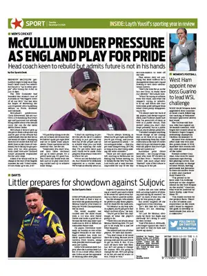 Prima Pagina "Morning Star Sport"