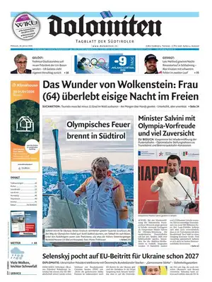 Prima Pagina "Dolomiten"