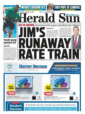 Prima Pagina "Herald Sun"