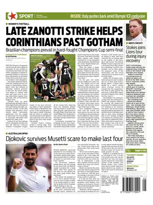 Prima Pagina "Morning Star Sport"