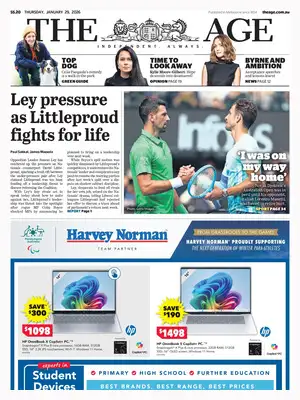 Prima Pagina "The Age"