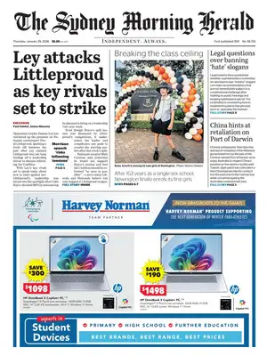 Prima Pagina "The Sydney Morning Herald"