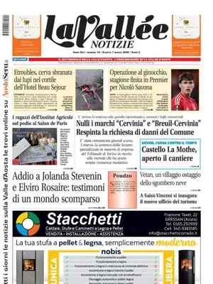 Prima Pagina "La Vallée Notizie"