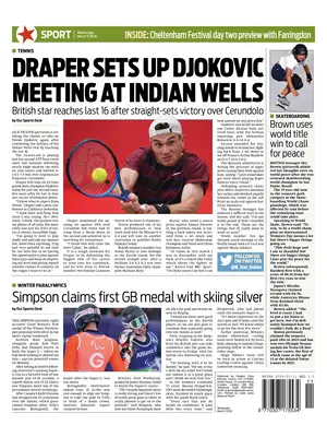Prima Pagina "Morning Star Sport"