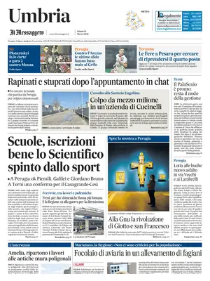 Prima Pagina "Il Messaggero | Umbria"