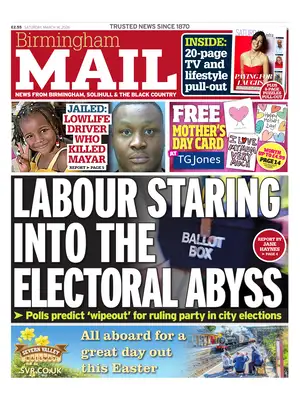 Prima Pagina "Birmingham Mail"