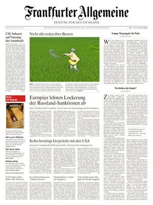Prima Pagina "Frankfurter Allgemeine Zeitung"