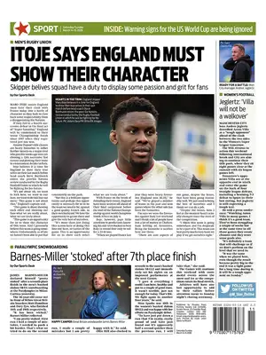 Prima Pagina "Morning Star Sport"