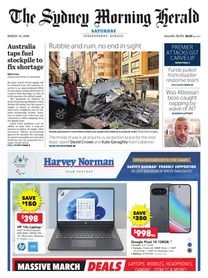 Prima Pagina "The Sydney Morning Herald"