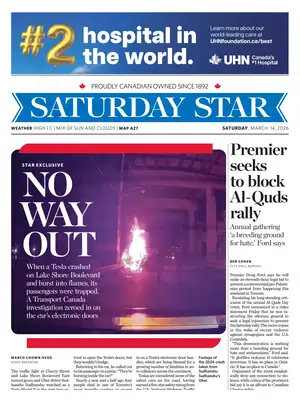 Prima Pagina "Toronto Star"
