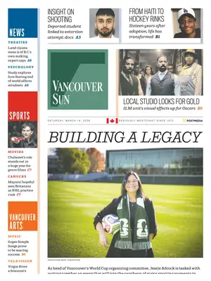 Prima Pagina "Vancouver Sun"